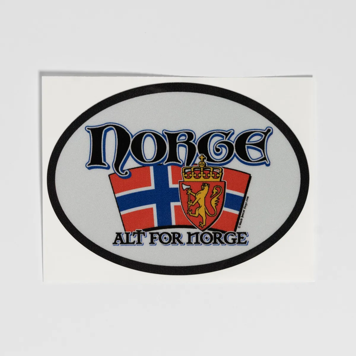 Vesterheim Decals & Stickers-Alt for Norge Oval Decal