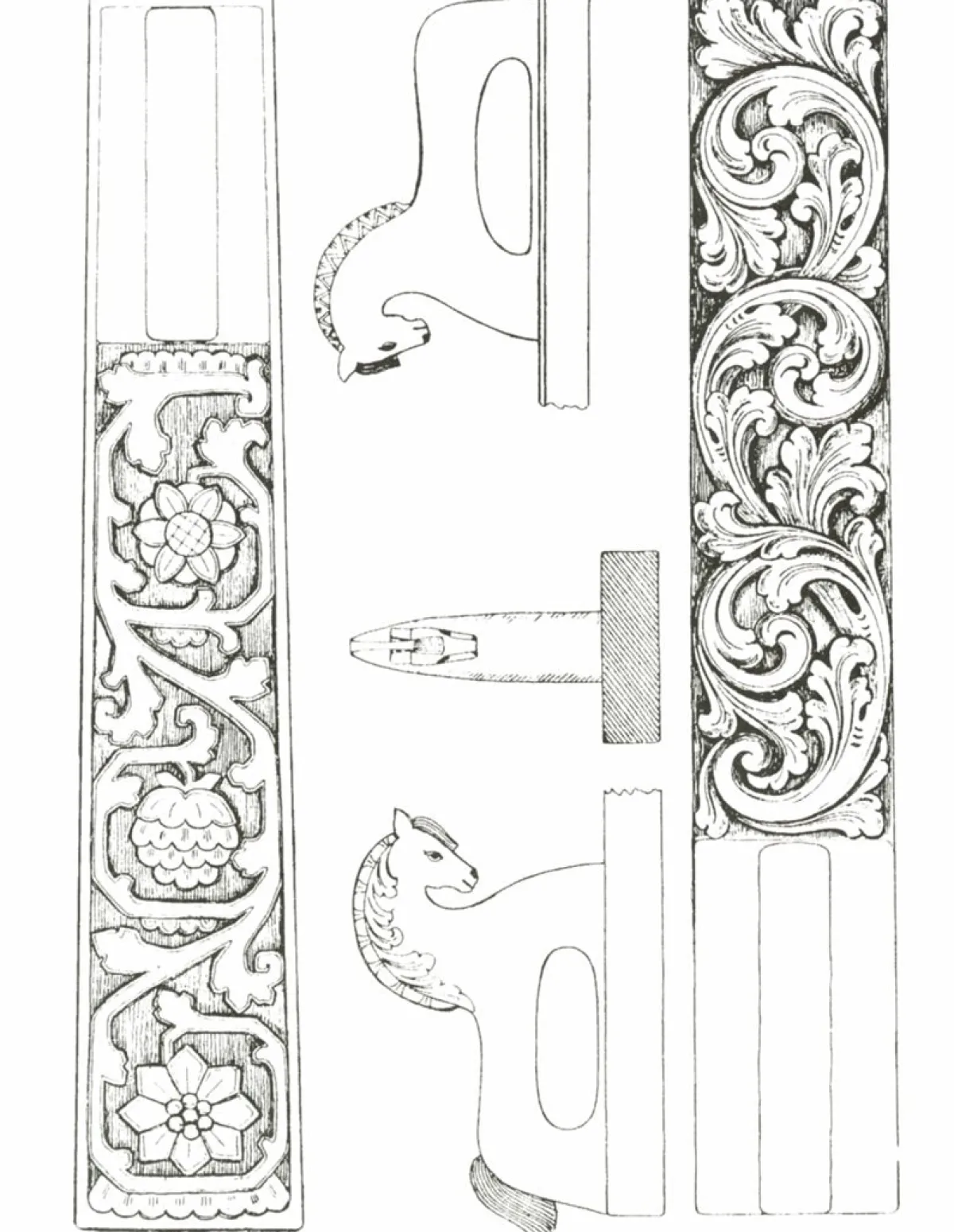 Vesterheim Woodworking | Patterns & Design Packets-Amrud Acanthus Carving Pattern #38- Mangletre (Mangleboards)