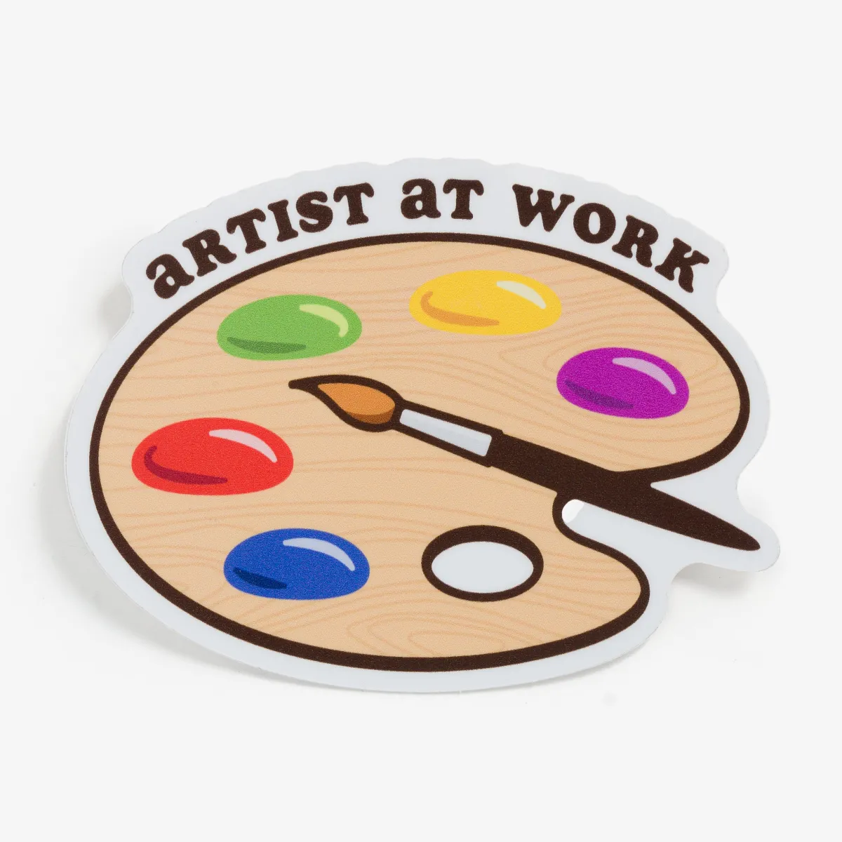 Vesterheim Decals & Stickers-Artist At Work Paint Palette Sticker