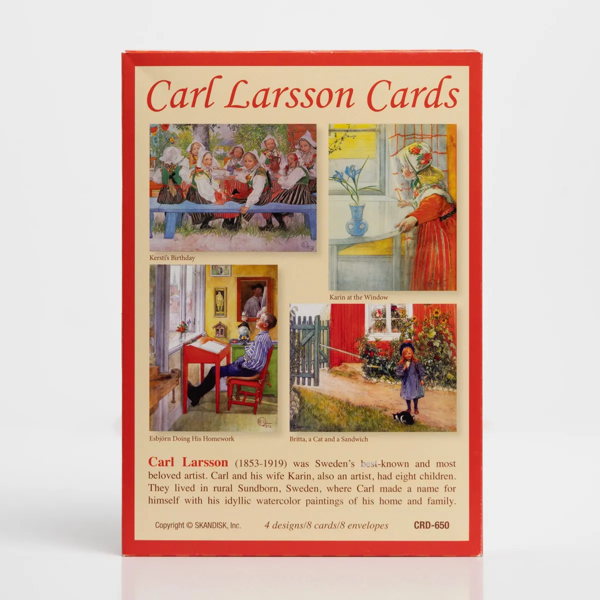 Vesterheim Card Packets-Card Set with Paintings by Carl Larsson