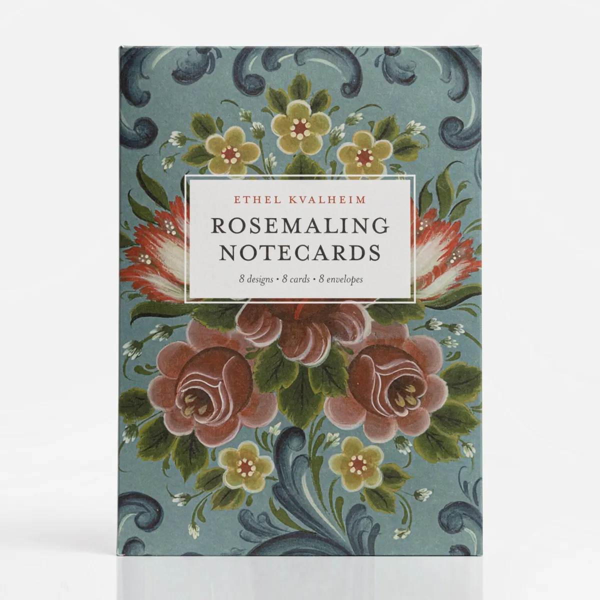 Vesterheim Card Packets-Card Set with Rosemaling by Ethel Kvalheim