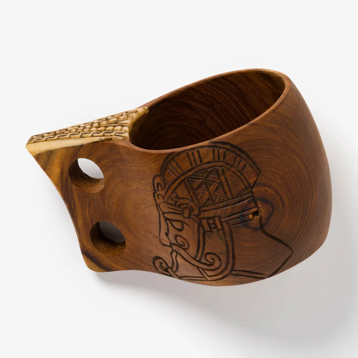 Vesterheim Serving | Dinnerware-Celtic Carving Kuska Wooden Cup