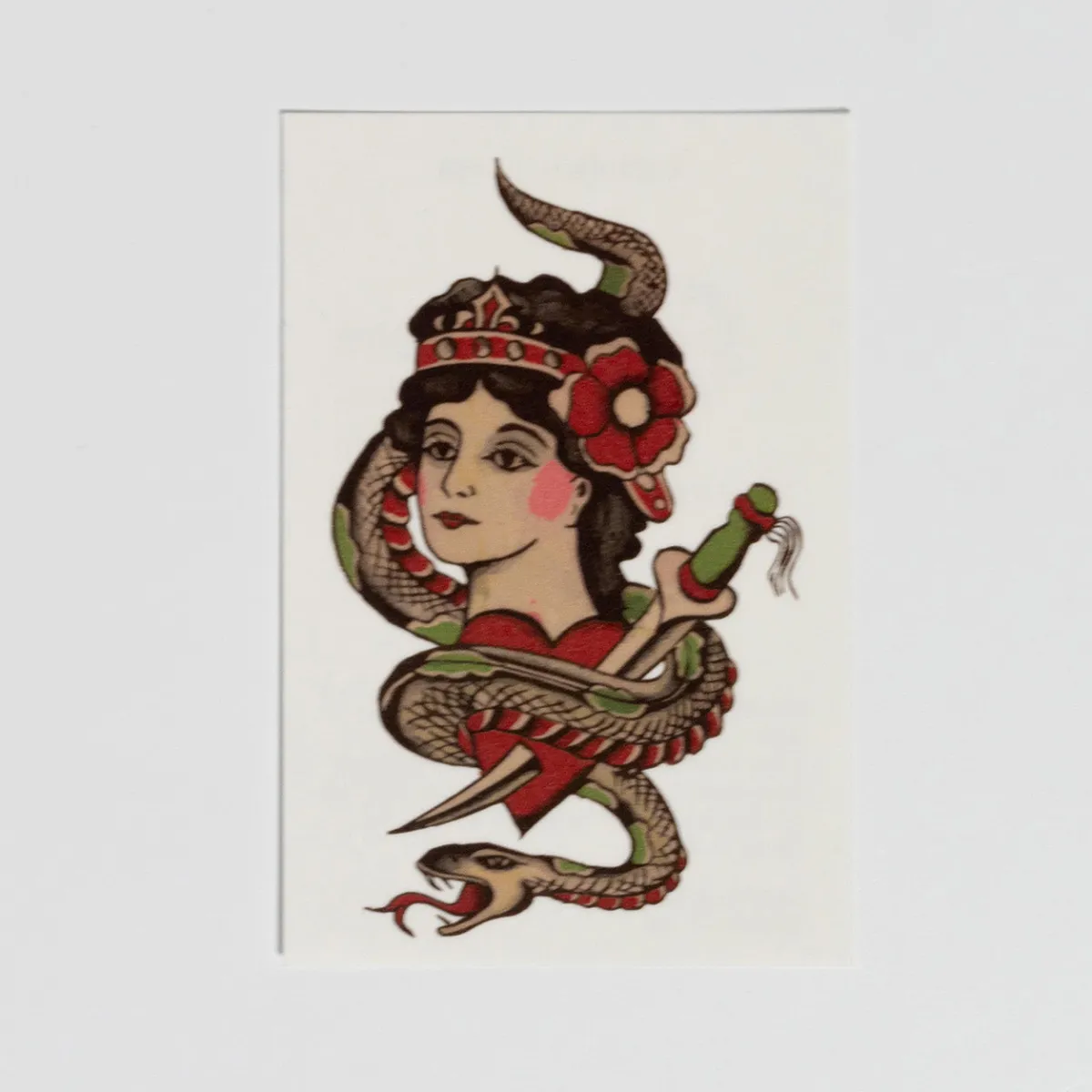 Vesterheim Temporary Tattoos-Custom Temporary Tattoo - Girl Snake