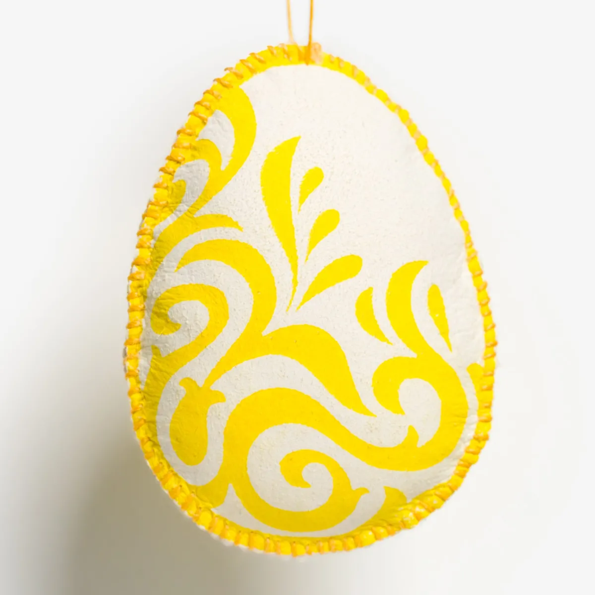 Vesterheim Fiber Arts | Ornaments-Egg Ornament by David and Lynn Susag