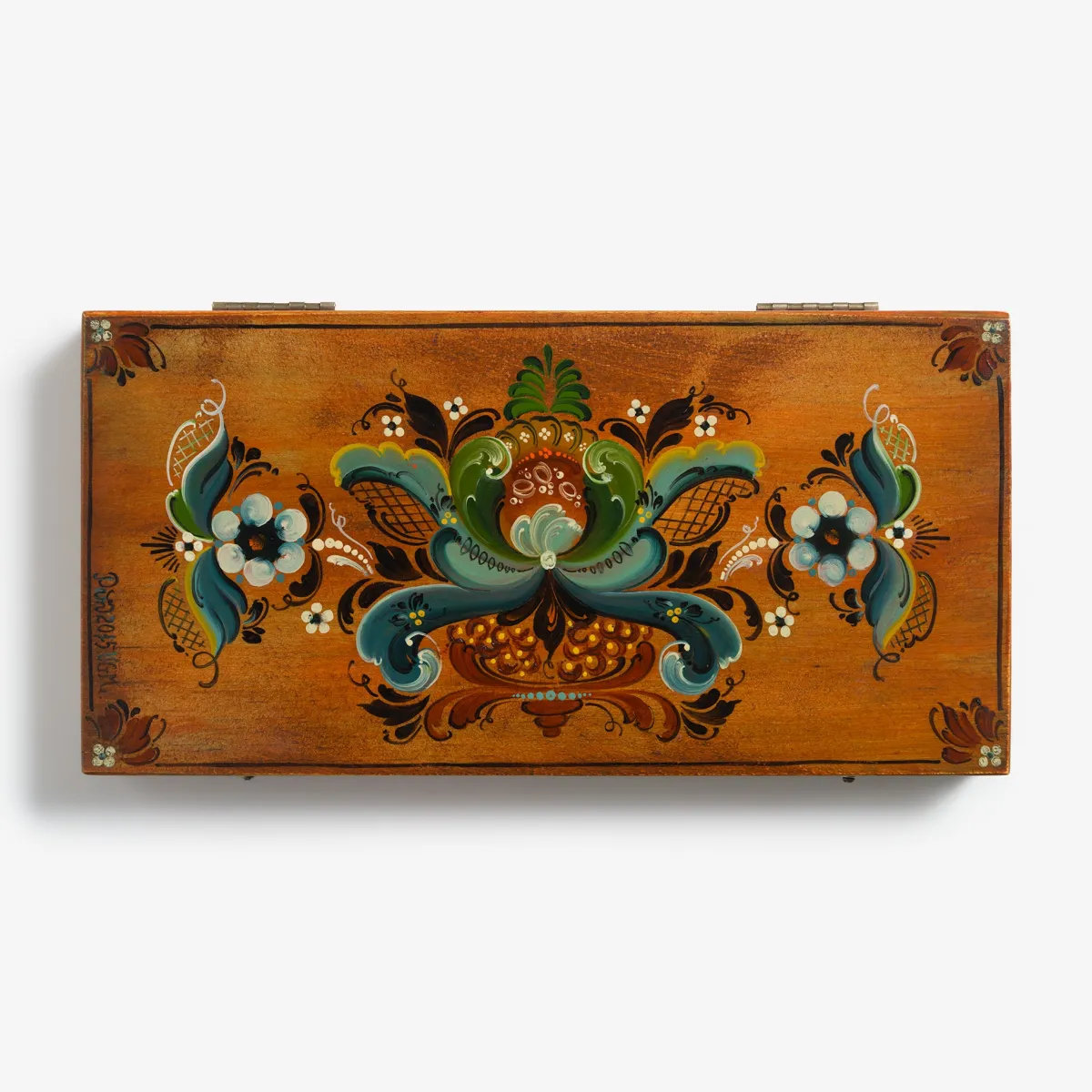 Vesterheim Rosemaling-Hallingdal-style Box by VGM Pam Rucinski