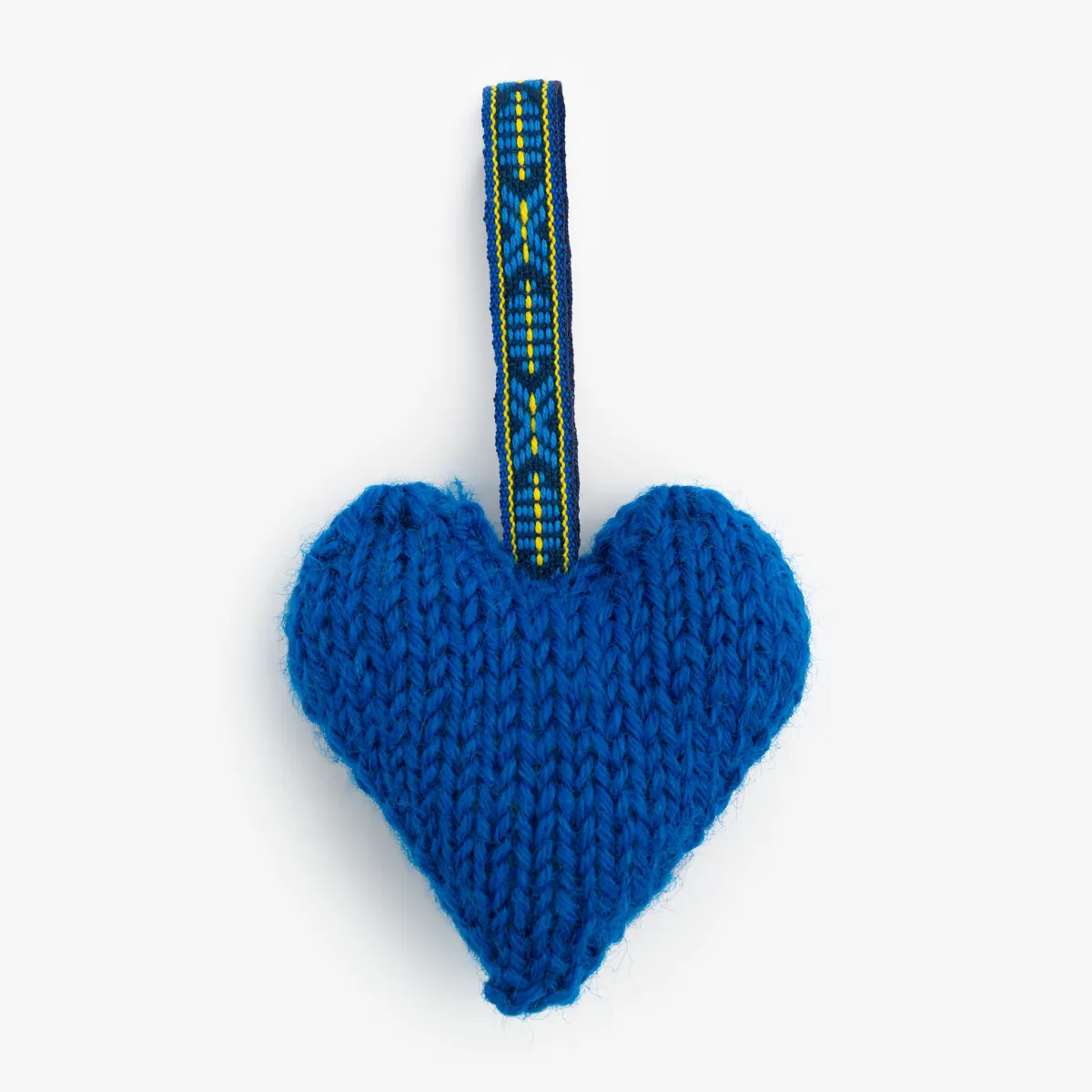 Vesterheim Fiber Arts | Ornaments-Knitted Heart Ornament by Lee Olson