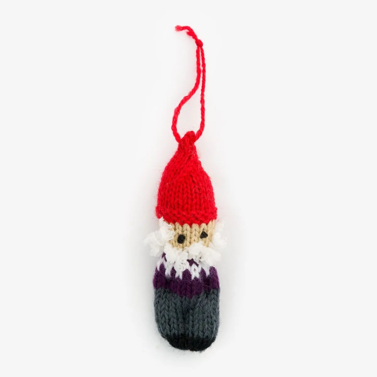 Vesterheim Fiber Arts | Ornaments-Knitted Nisse Ornament by Karen Trzebiatowski