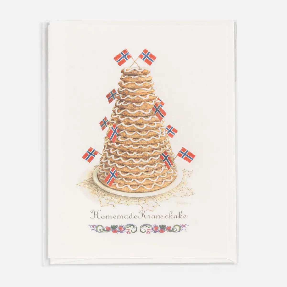 Vesterheim Cooking | Baking-Kransekake Memories Notecard by Tim Trost