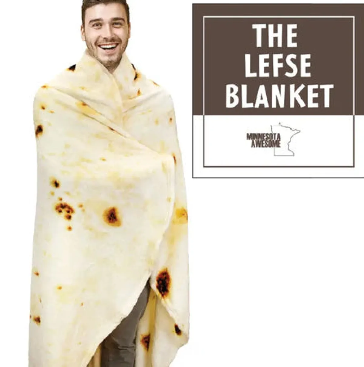 Vesterheim Blankets & Pillows-Lefse Blanket by Minnesota Awesome