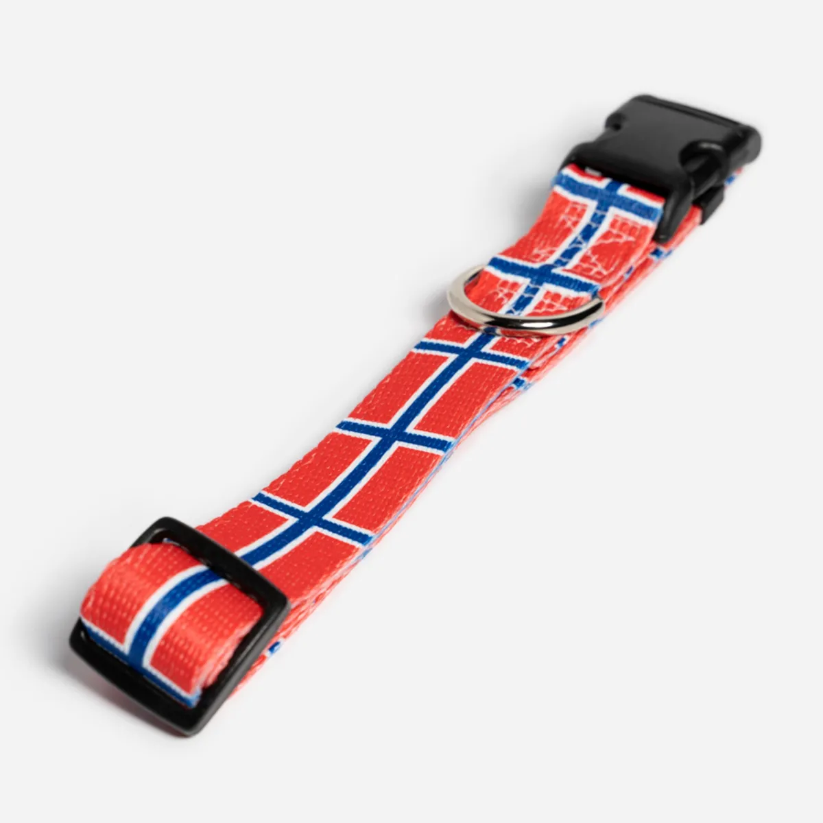 Vesterheim Pets | Outdoor-Norwegian Flag Pet Collar