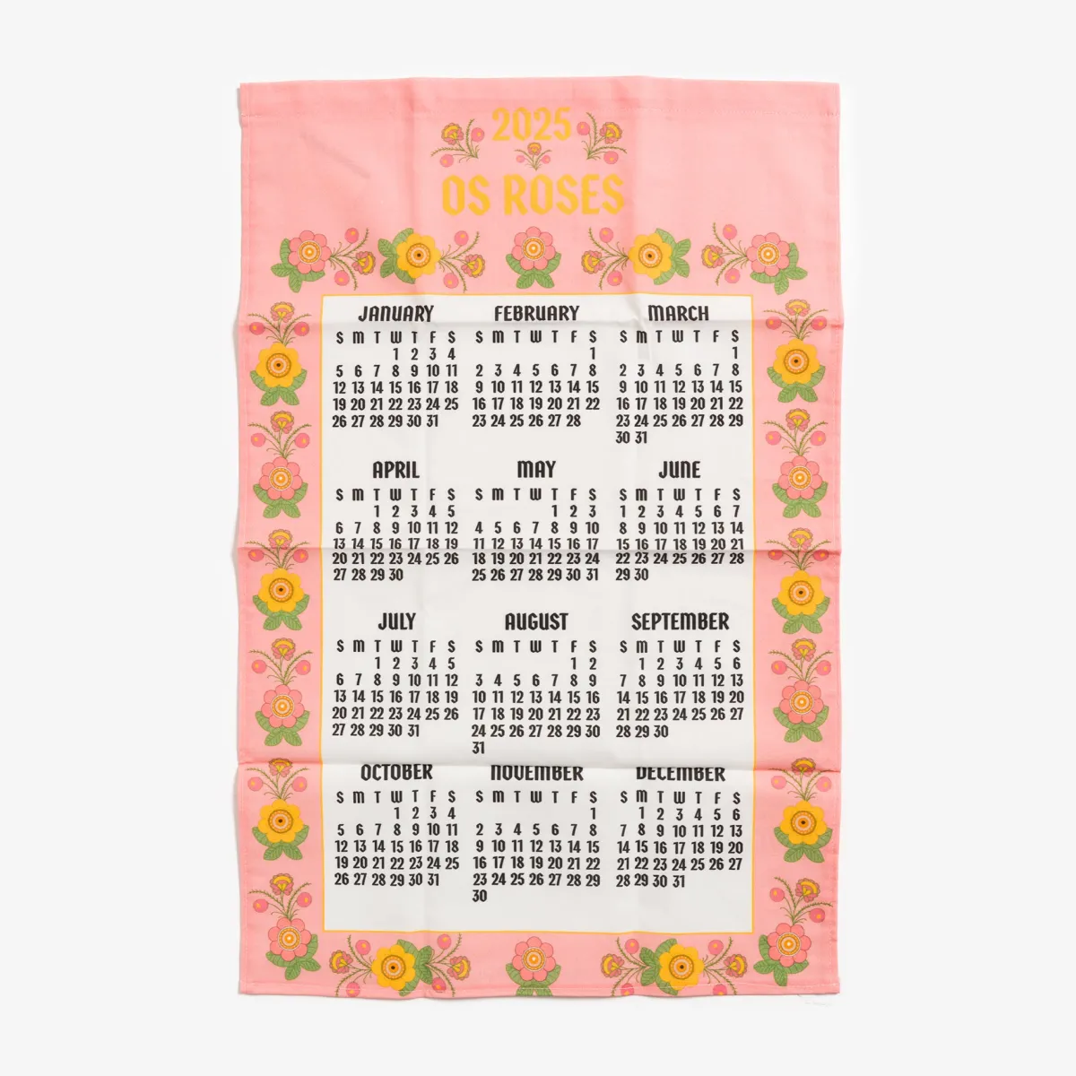 Vesterheim Towels, Runners, & Washcloths | Calendars-Os Tea Towel Calendar