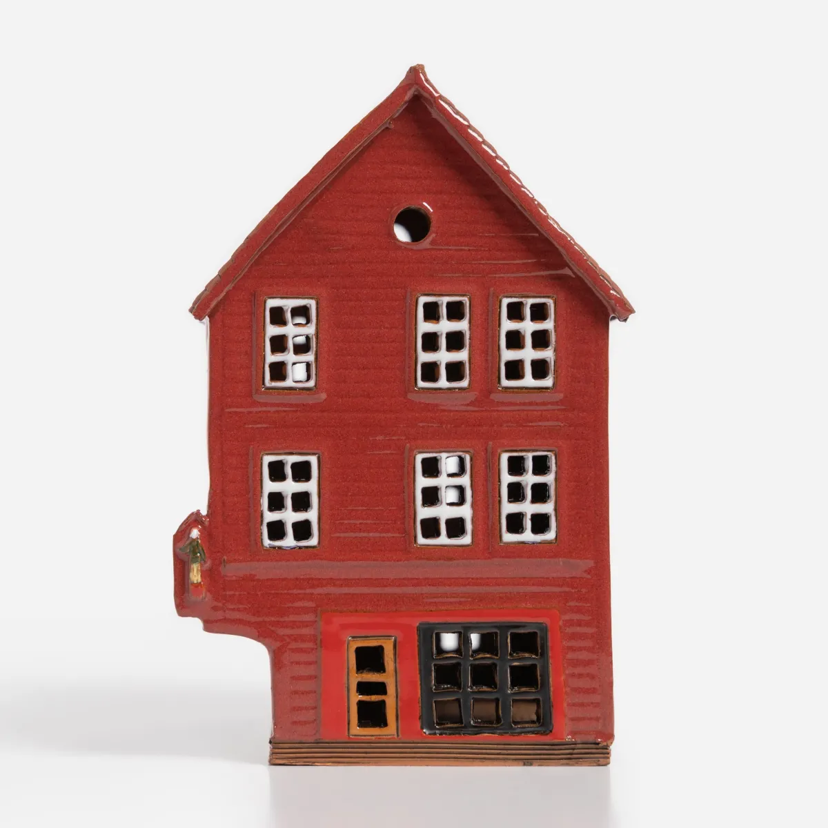 Vesterheim Ceramics | Décor & Figurines-Red Bergen House 7 by Nordic Dreams