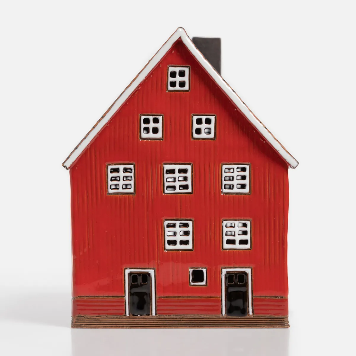 Vesterheim Ceramics | Décor & Figurines-Red-Brown Trondheim House 2 by Nordic Dreams