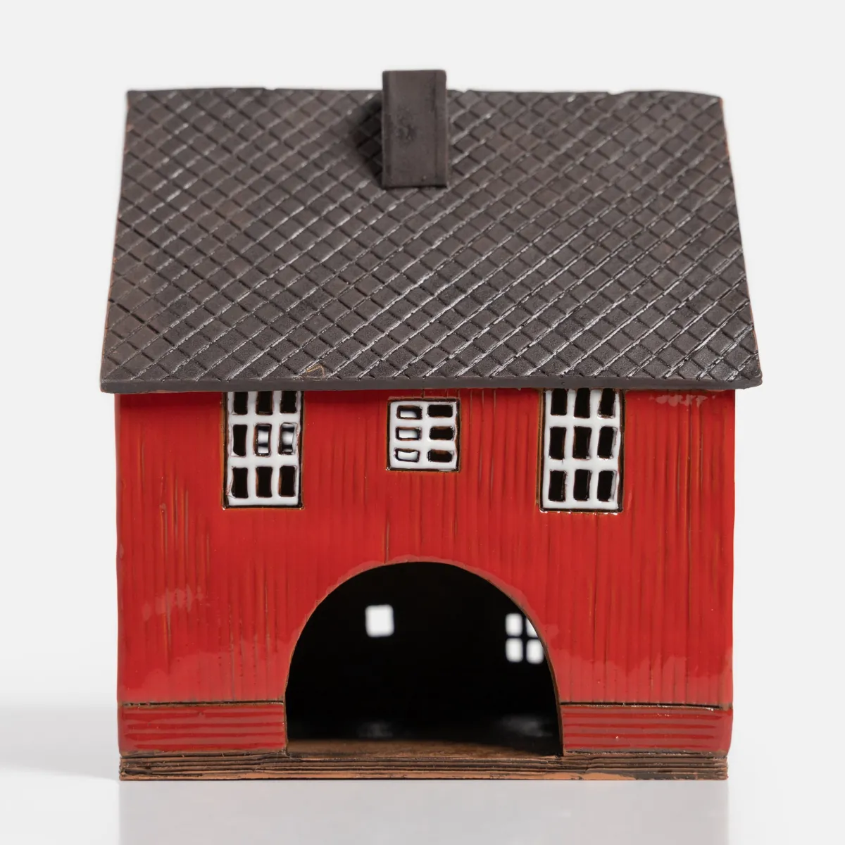 Vesterheim Ceramics | Décor & Figurines-Red-Brown Trondheim House 2 by Nordic Dreams