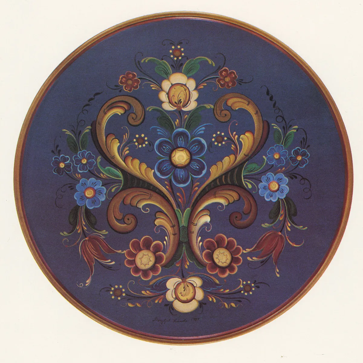 Vesterheim Rosemaling | Patterns & Design Packets-Rogaland Rosemaling Patterns by Bergljot Lund Set E