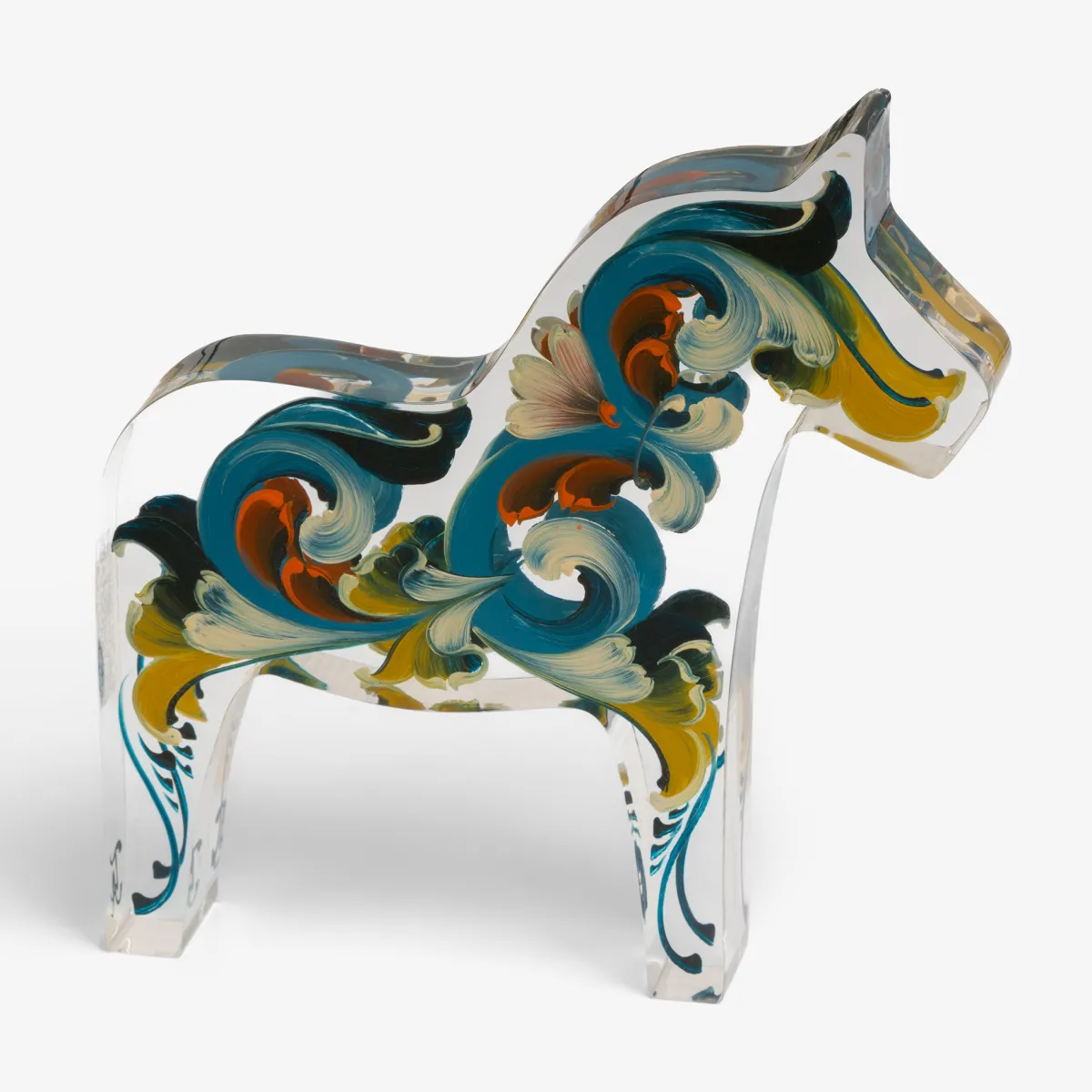 Vesterheim Rosemaling | Décor & Figurines-Rosemaling Dala Horse by Tara Austin