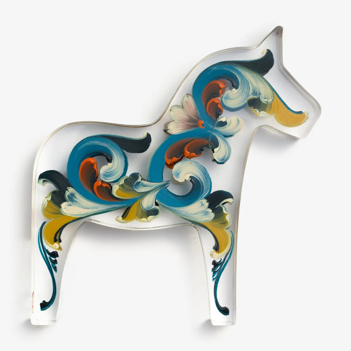 Vesterheim Rosemaling | Décor & Figurines-Rosemaling Dala Horse by Tara Austin