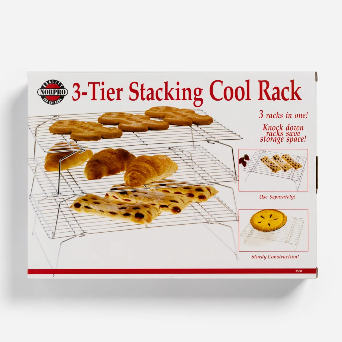 Vesterheim Cooking | Baking-Three-Tier Stackable Cooling Rack Set