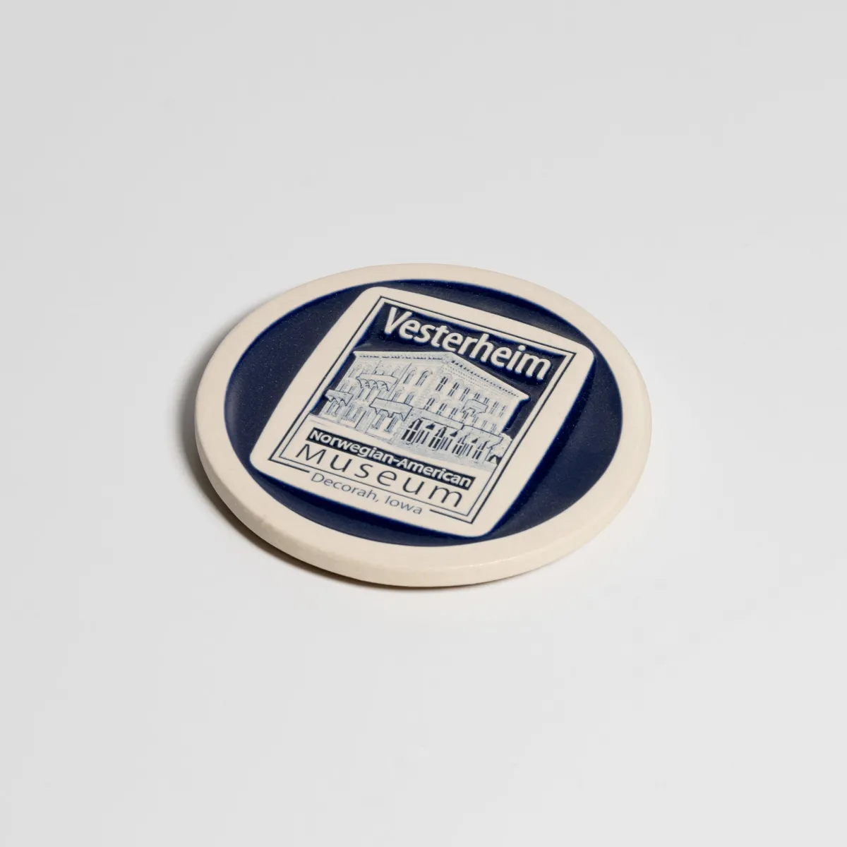 Vesterheim Trivets & Coasters | Serving-Coaster of Main Building by Deneen Pottery