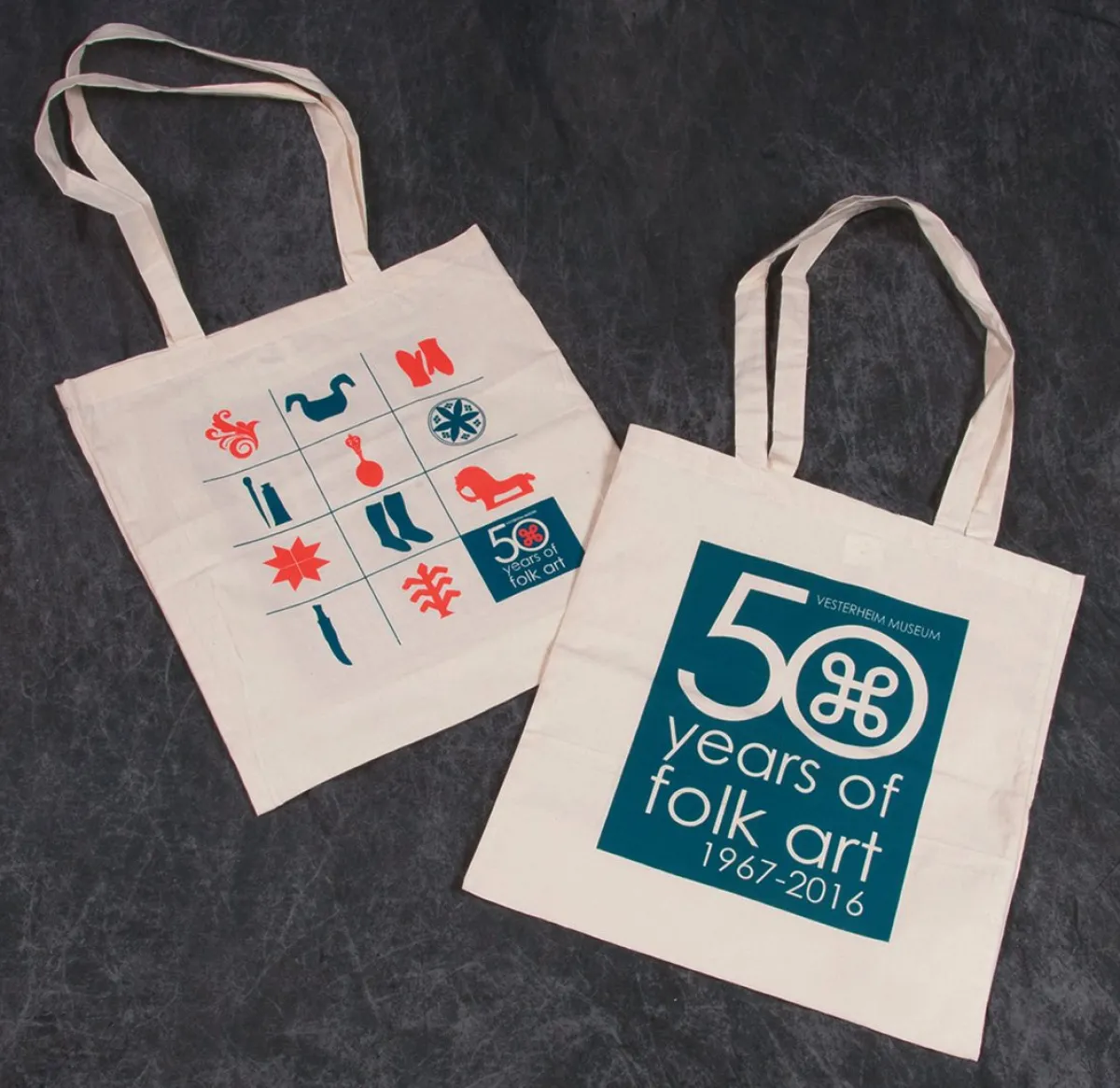 Vesterheim Bags, Totes, & Purses-50 Years of Folk Art Tote Bag